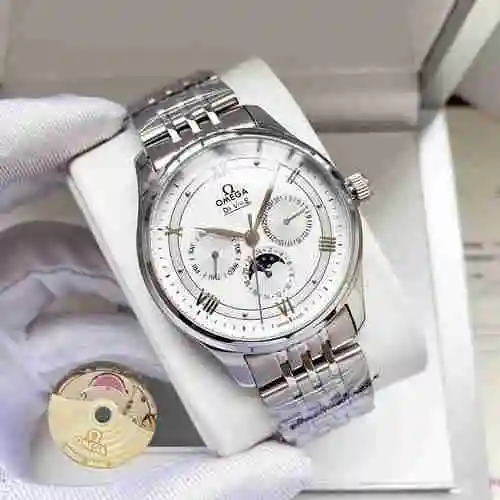 Reloj Omega para hombre combinado con movimiento mecánico original completamente automático Caja de 
