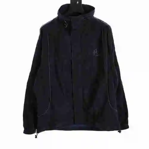 AW 2023AW New Laser Letter Reflective Stripe Pleated Nylon Sports Casual Jacket