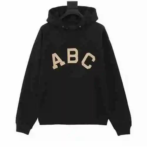 FEAR OF GOD FOG Season 7 Main Line Flocked ABC Letter Hoodie