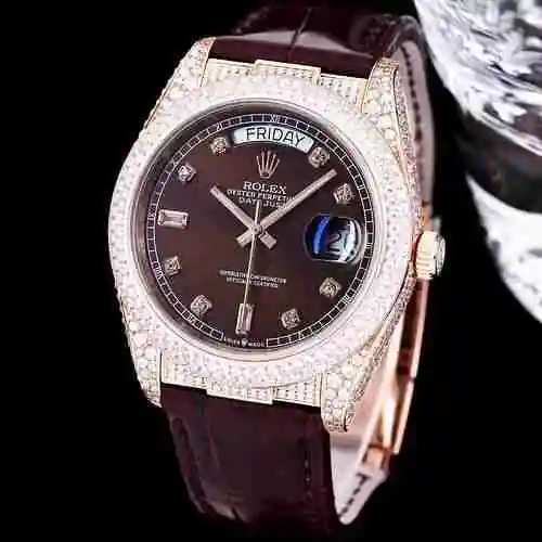Reloj Rolex para hombre combinado con movimiento mecánico original completamente automático Caja de 