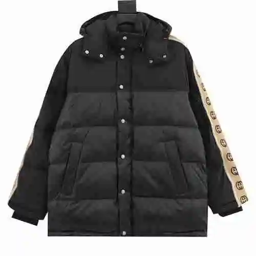 G family 20Fw reflective G jacquard striped down jacket