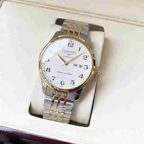 Reloj Longines para hombre combinado con movimiento mecánico original completamente automático Caja 
