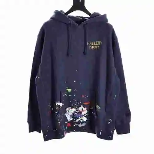 GALLERY DEPT 22FW English Letter Graffiti Colored Hooded Sweater