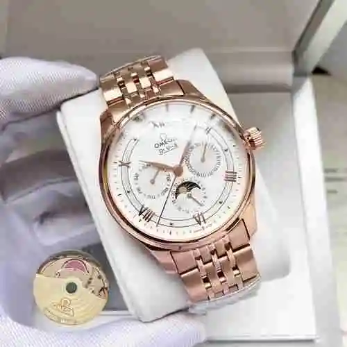 Reloj Omega para hombre combinado con movimiento mecánico original completamente automático Caja de 