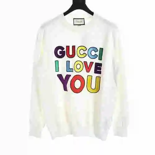 Valentine's Day Colorful Letter Embroidered Knitted Sweater