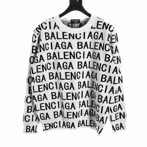 BLCG Bullet Screen Letter Jacquard Sweater