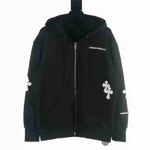 Crosin CH 23FW Sanskrit Cross Zipper Coat