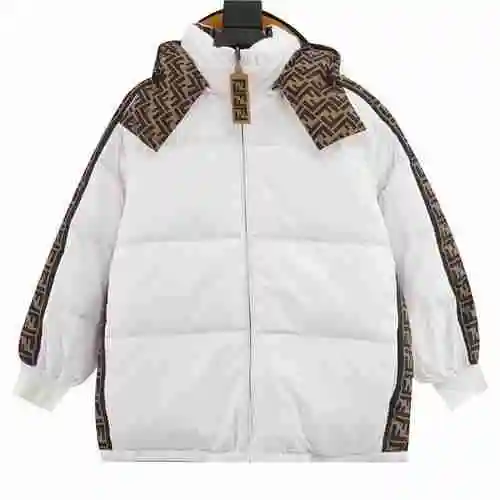 Fen * di Classic Double F Old Flower Double Sided Down Coat