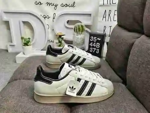 373DAdidas Clover Originals Superstar Shell Head Classic Versatile Casual Sports Board Shoes High De
