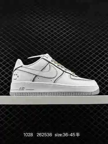 8 nuevos productos enviados, Xiaohongshu Popular Company Grade Nike Air Force Low 7 Panda Gris Blanc
