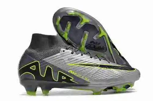 Llegó 35-45) Nike Assassin Fifteenth Generation High Top Gris Verde Cojín de aire completo incorpora