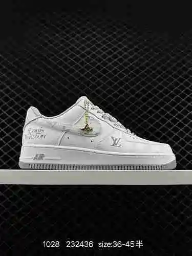 8 nuevos productos enviados, Xiaohongshu Popular Company Grade Nike Air Force Low 7 Panda Gris Blanc