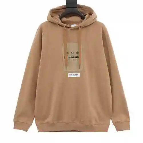 BBR 22Fw Label Sticker Hooded Sweater