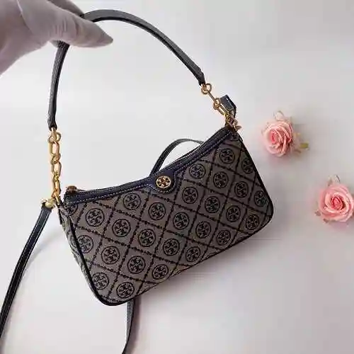 Tory Tory @ Bolso para axila de abedul hecho de piel de vaca original importada Bolsa de regalo de e