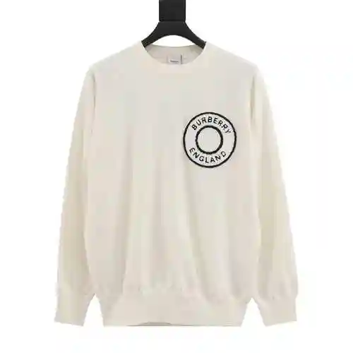 BBR 23Fw Towel Embroidered Circle Neck Sweater