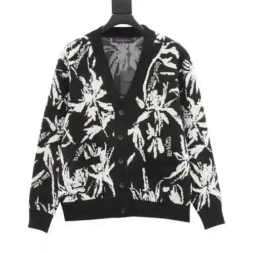 1V 23FW Leaf Jacquard Cardigan