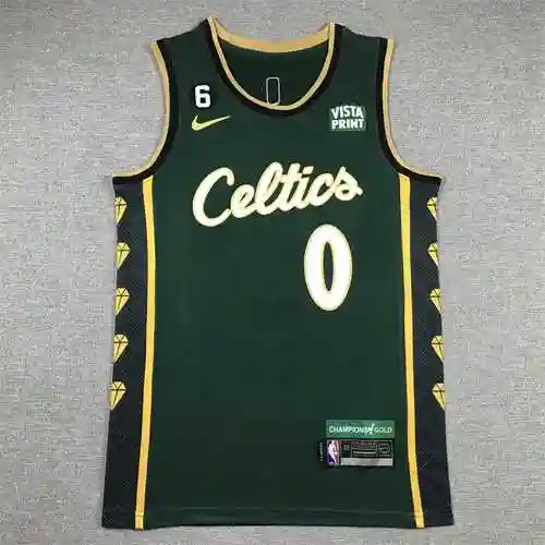 Celtics No. 0 Tatum Temporada 23 Edición Ciudad Verde