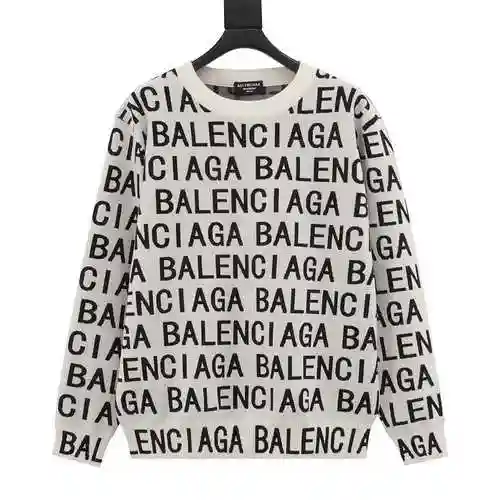 Blcg 22FW Wool Bullet Screen Round Neck Sweater