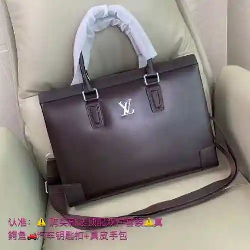 Maletín especial para hombre LL hecho de cuero genuino premium importado, bolsa de regalo de entrega