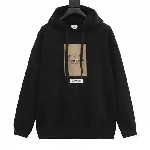 BBR 22Fw Label Sticker Hooded Sweater