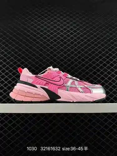 6 ZAPATOS PARA CORRER NIKE V2K RUN Zapatos deportivos transpirables de malla de moda retro Gris plat