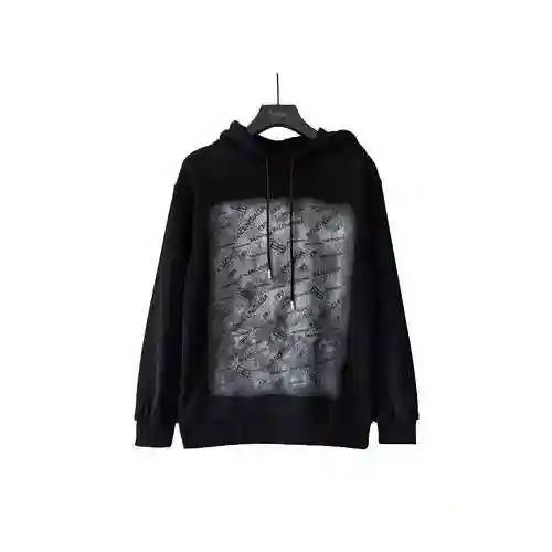 BLCG Balenciaga Gradient Wash Bullet Screen Printed Hoodie