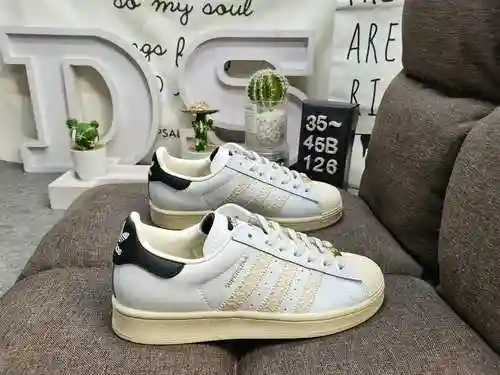 126DAdidas Clover Originals Superstar Shell Head Classic Versatile Casual Sports Board Shoes High De