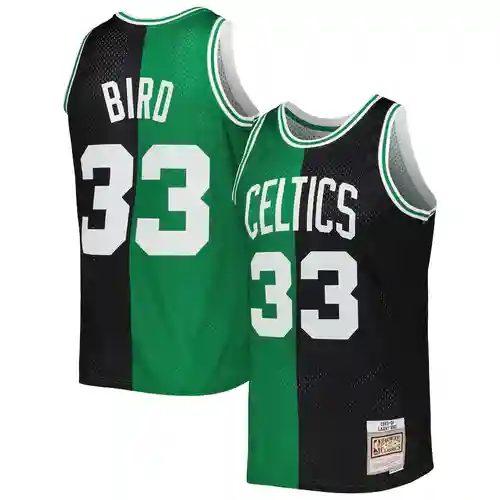 Mitchell y amp; Nest Celtics 33 Bird Vintage Verde Negro Empalme