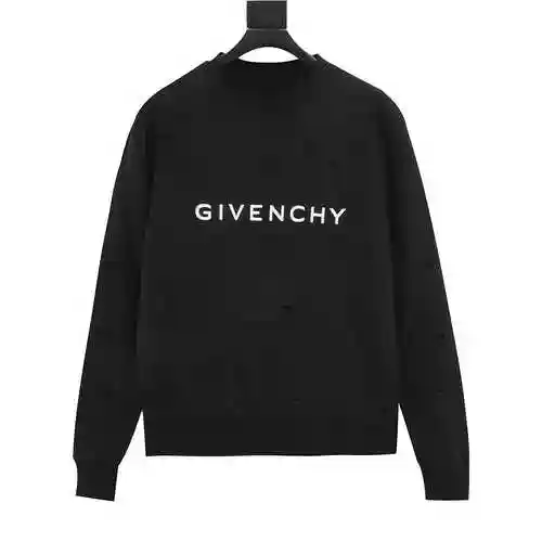 GVC 23SS Double layer Washed Old Hole Round Neck Sweater