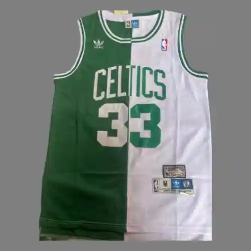 Mitchell y amp; Nest Celtics 33 Bird Vintage Logo Empalme Blanco Verde