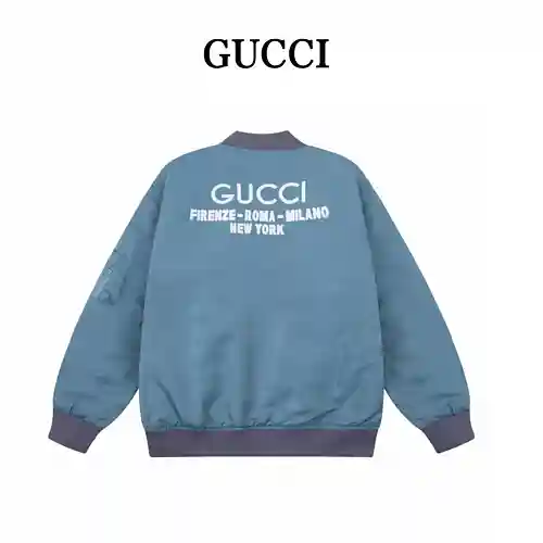 G Gucci 23 Autumn/Winter New Printed Thin Cotton Pilot Jacket