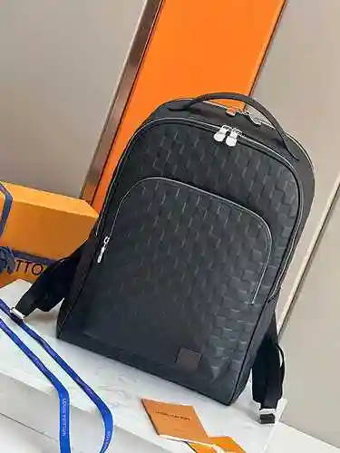 Mochila exclusiva para hombre LL hecha de cuero genuino premium importado con bolsa de regalo de ent