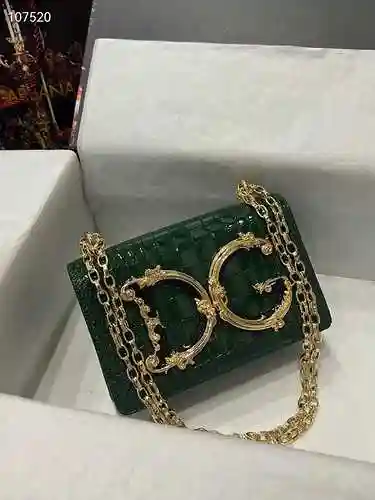 La bolsa de cadena D @ G adopta una bolsa de regalo de entrega de alta calidad de piel de vaca origi