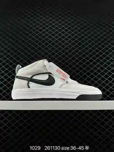 SB New Mid Top NIKE SB REACT LEO Zapatos de tabla deportivos casuales Versátiles Blanco Azul Rojo Za