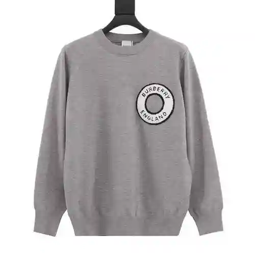 BBR 23Fw Towel Embroidered Circle Neck Sweater