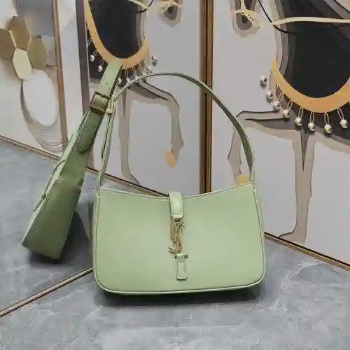 YSL Saint Luo @ Lan Bolsa para las axilas hecha de cuero de vaca original importado Bolsa de regalo 