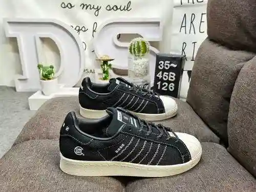 126DAdidas Clover Originals Superstar Shell Head Classic Versatile Casual Sports Board Shoes High De