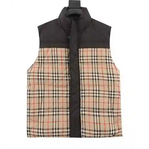 BBR 23FW plaid double-sided down vest