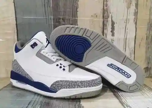 Zapatillas Hombre JORDAN 3 Blanco Azul Profundo 40-47