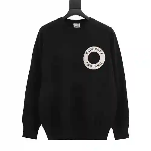 BBR 23Fw Towel Embroidered Circle Neck Sweater