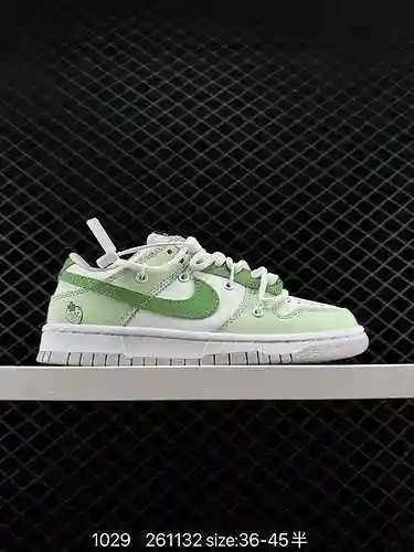 6 nivel de empresa Nike SB Dunk Low Steam Puppet Rosa ahumada Polvo ligero Cordón deconstruido Hecho