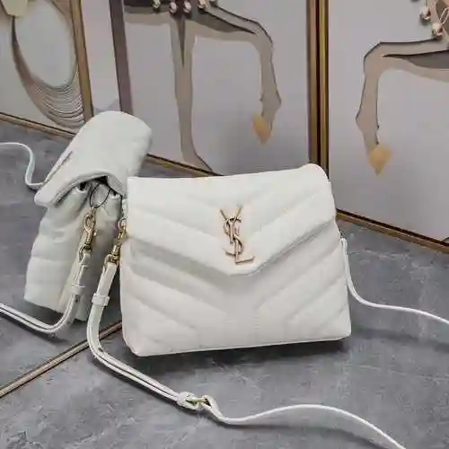 El bolso cruzado YSL Saint Luo @ Lan está hecho de piel de vaca original importada, bolsa de regalo 
