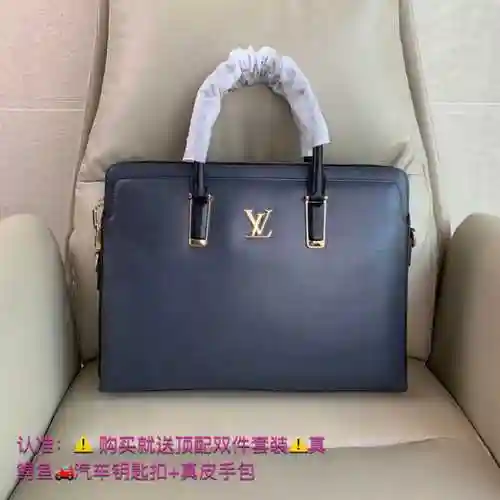 Maletín especial para hombre LL hecho de cuero genuino premium importado, bolsa de regalo de entrega
